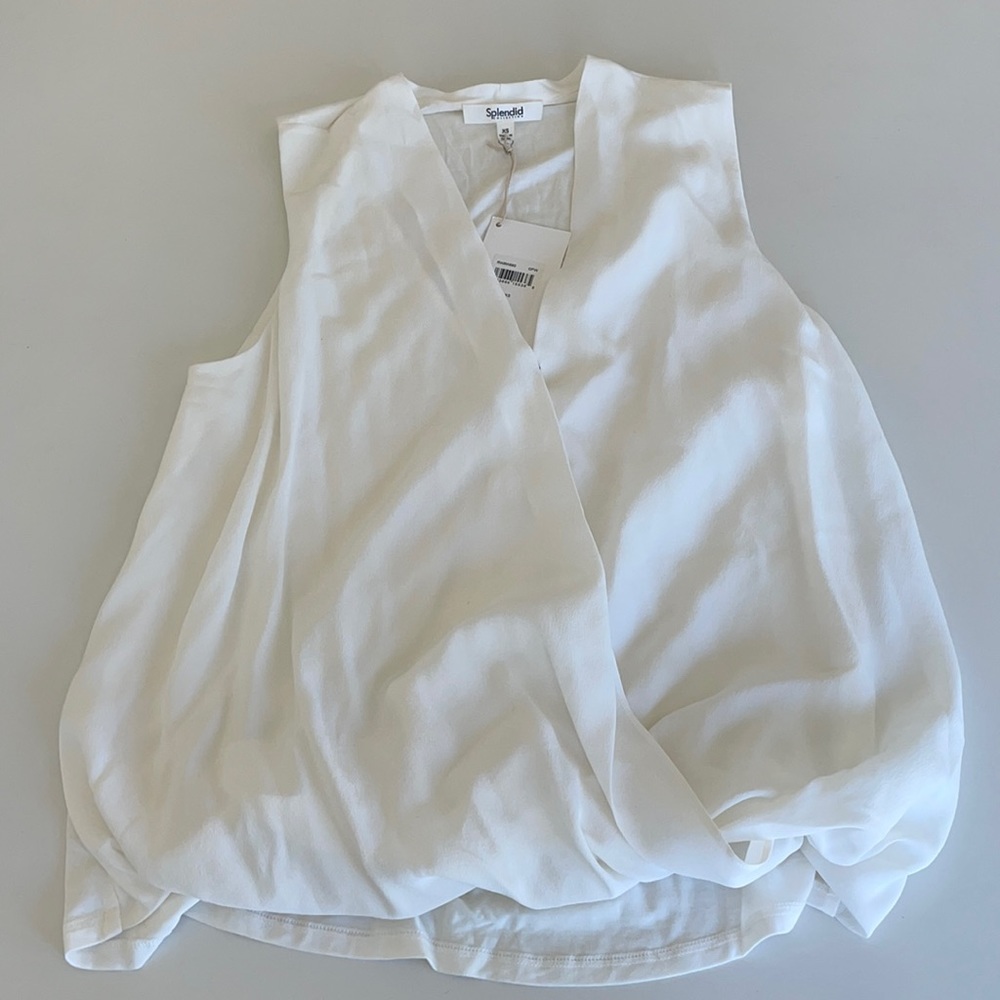 Never worn XS Splendid Silk sleeveless blouse